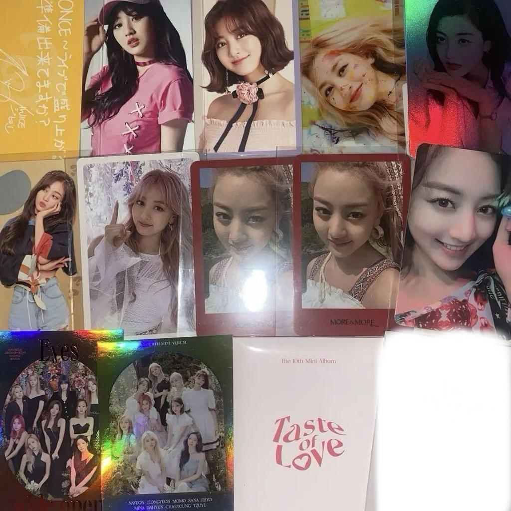 [USED] TWICE Jihyo Goods Bulk Sale Trading Cards Can Badges Lovely Slogan