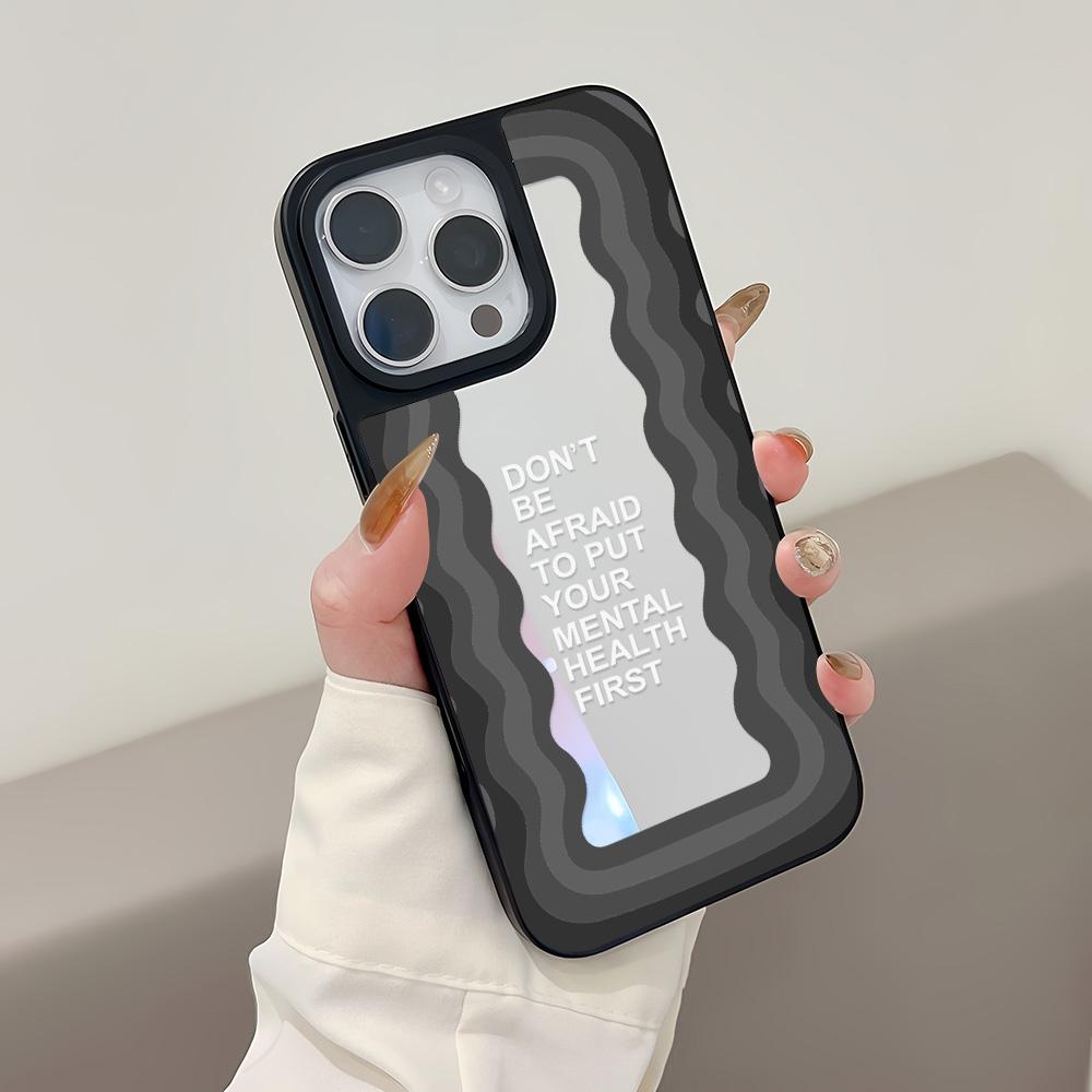 Mirror Phone Case for iPhone 15 11 13 14 for 15 16 Pro Max 12 13 16 Pro Cloud Flower and Animal Cute Style Phone Case