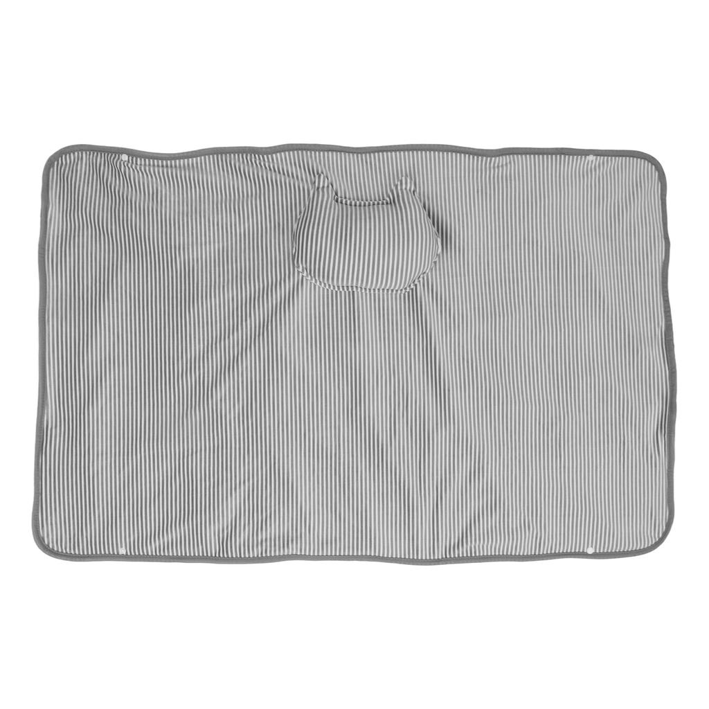 Electric Blanket Gray Cat Look Washable USB Power Supply Double Sided Velvet Heated Blanket for Office