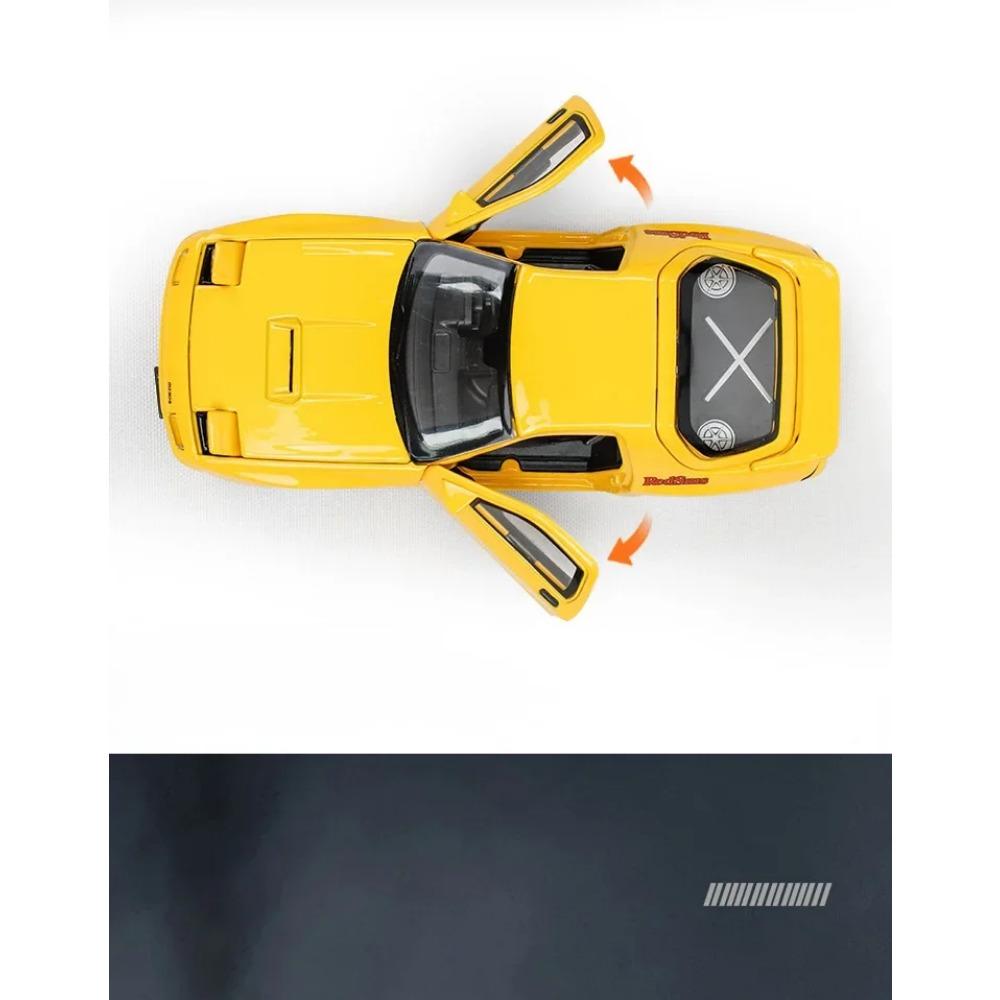 1/32 Mazda RX-7 Alloy Car Modelo Diecast Metal Sports Vehicles Modelo Alta Simulação Som e Luz Coleção Crianças Brinquedo Presente