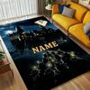 Custom Name Castle Night Living Room Non-Slip Area Rug Soft Carpet for Bedroom Kids Playroom Sofa Office Home Decor Doormat