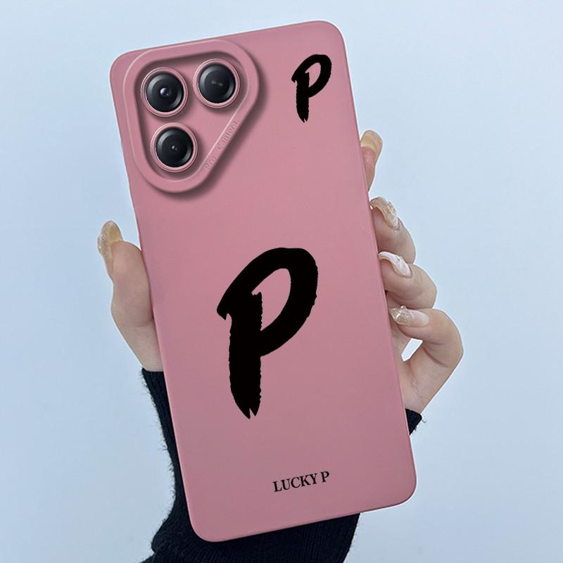 For Tecno Pova 7 4G LJ6 Covers Cases Lucky Simple Letter Couple Silicone Soft Matte Phone Housing for Techno Pova 7 4G Fundas
