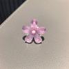 1 PCS New Plaid Flower Bowknot Pearl Shoe Clip High-End Accessory Vintage Fabric for Women and Girls Sneakers Flat Shoes Charms