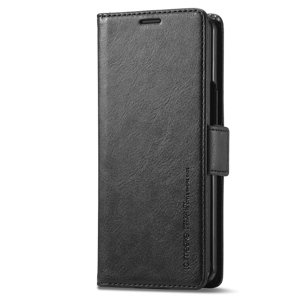 LC.IMEEKE For Samsung Galaxy Z Fold5 5G RFID Blocking Phone Case Wallet PU Leather Stand Cover