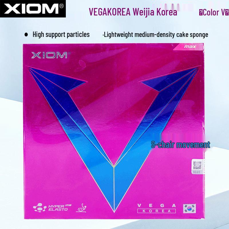 Xiom Fierce VEGA Weijia Gold V Sky Table Tennis Rubber (Korean Color, Anti-Spin)