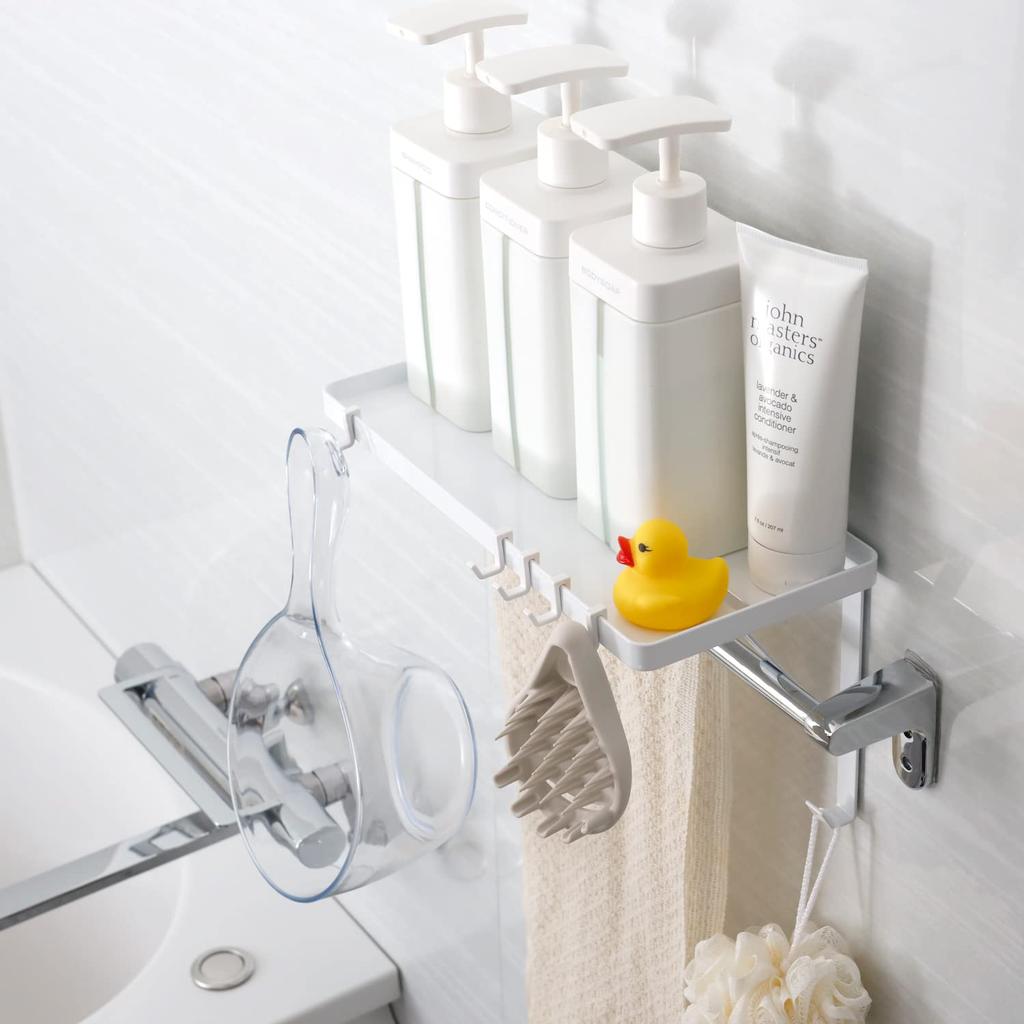 Yamazaki Jitsugyo Towel Top Rack Tower Large Tower White 9374