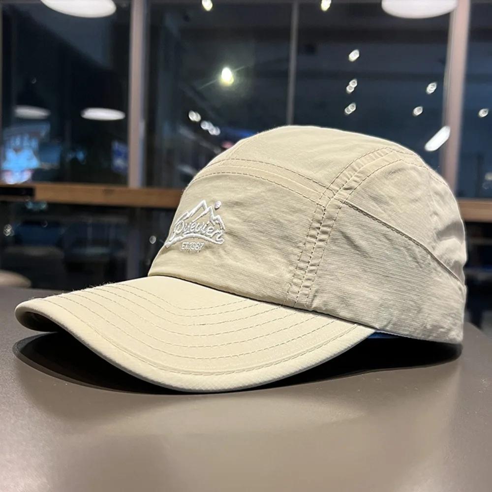 Retro Japanischer Stil Hip-Hop Hüte 5 Panel Dünne Flache Kappe Atmungsaktiv Schnelltrocknend Sonnenschutzhut Unisex