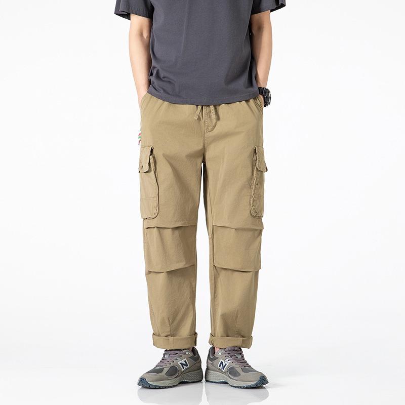 Overalls Casual Loose Trousers Summer New Men's Straight Trendy High Street Pants Men's High Sense