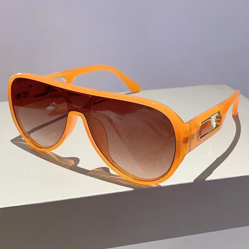 Oversized Goggle  New Stylish Original Monoblock Gradient Outdoor Sunglasses Trendy Luxury Brand Design UV400 Eyewear