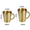 Hammered Texture Cold Water Drinks Cup Keep Cold Milk Mugs  Drinkware