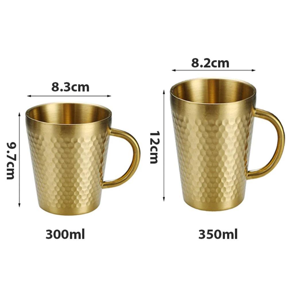 Hammered Texture Cold Water Drinks Cup Keep Cold Milk Mugs  Drinkware
