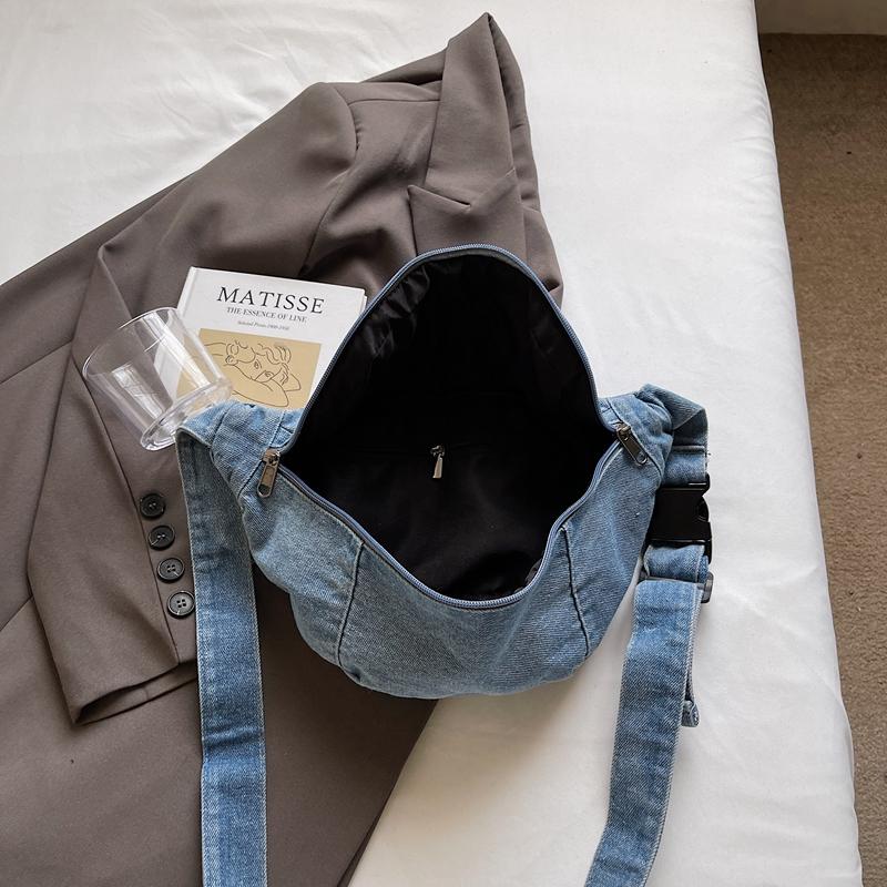 Denim Messenger Bag Hüfttasche Damen Outgoing Brusttasche