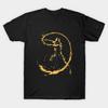 Men Black Print T-shirt Scorpion No-Cut Transfer Paper Print Cotton Tshirt