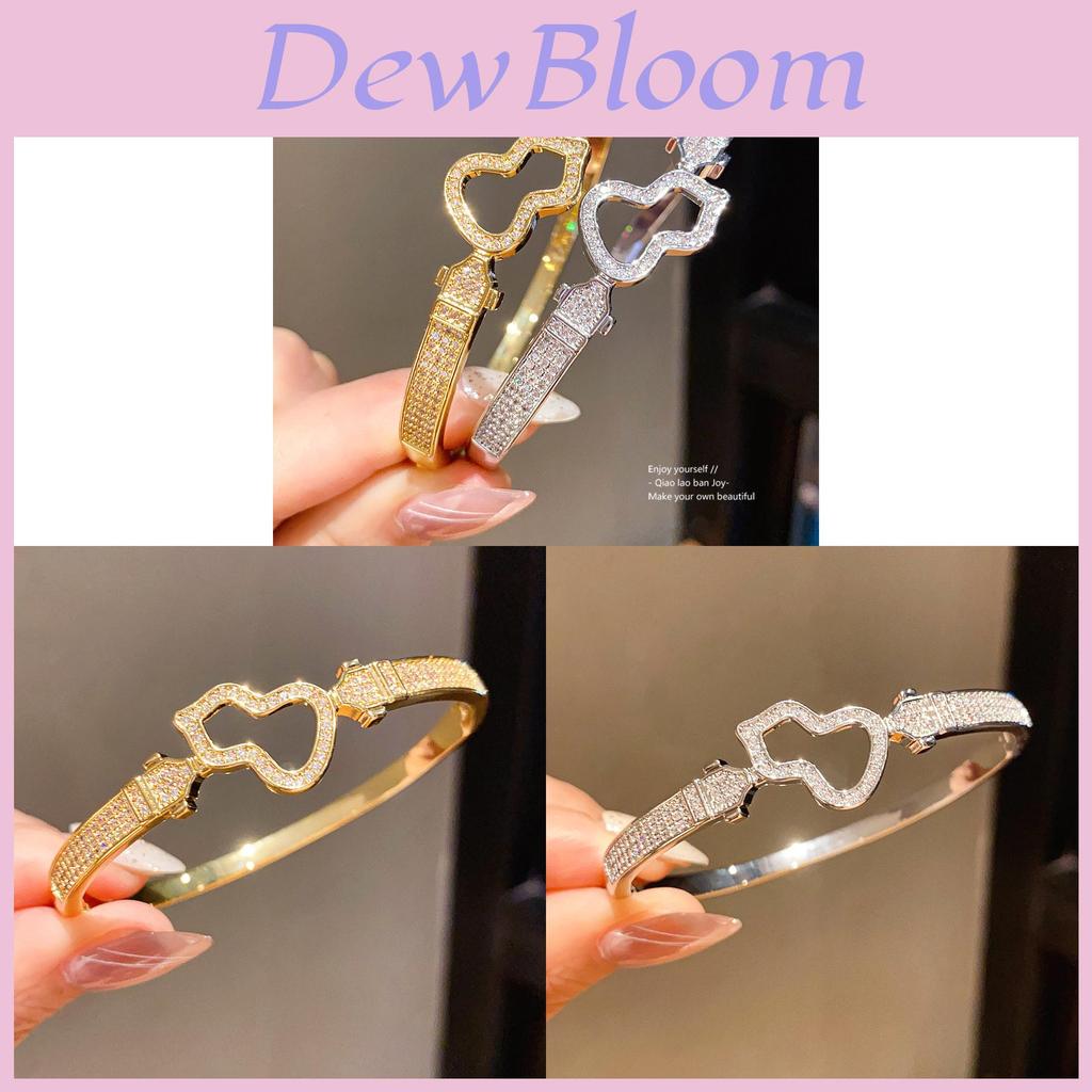 Minimalist Gourd Zircon Bracelet With 18k Gold Plating For Fashion Jewelry Enthusiasts
