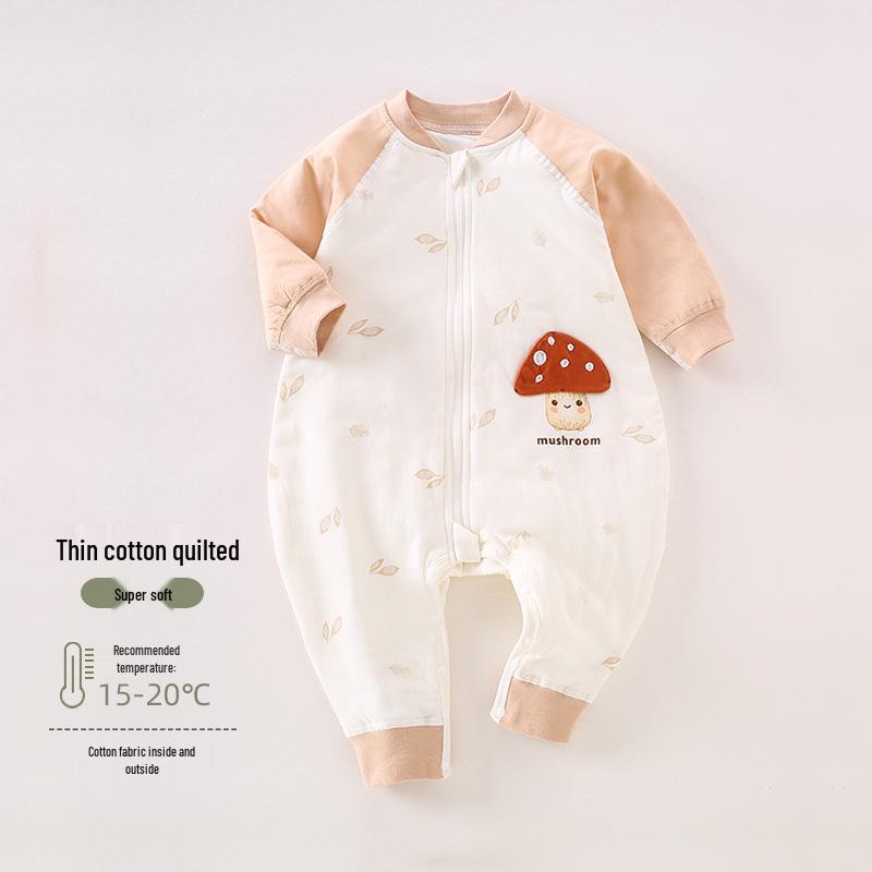 Höst/Vinter Sovsäck för Baby - 40g Quiltad, Med Delade Ben, Sparkskyddspysjamas för Spädbarn