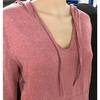 Hoodies Fashion Women Long Sleeve Solid Color Print Casual Sweatshirts Hooded