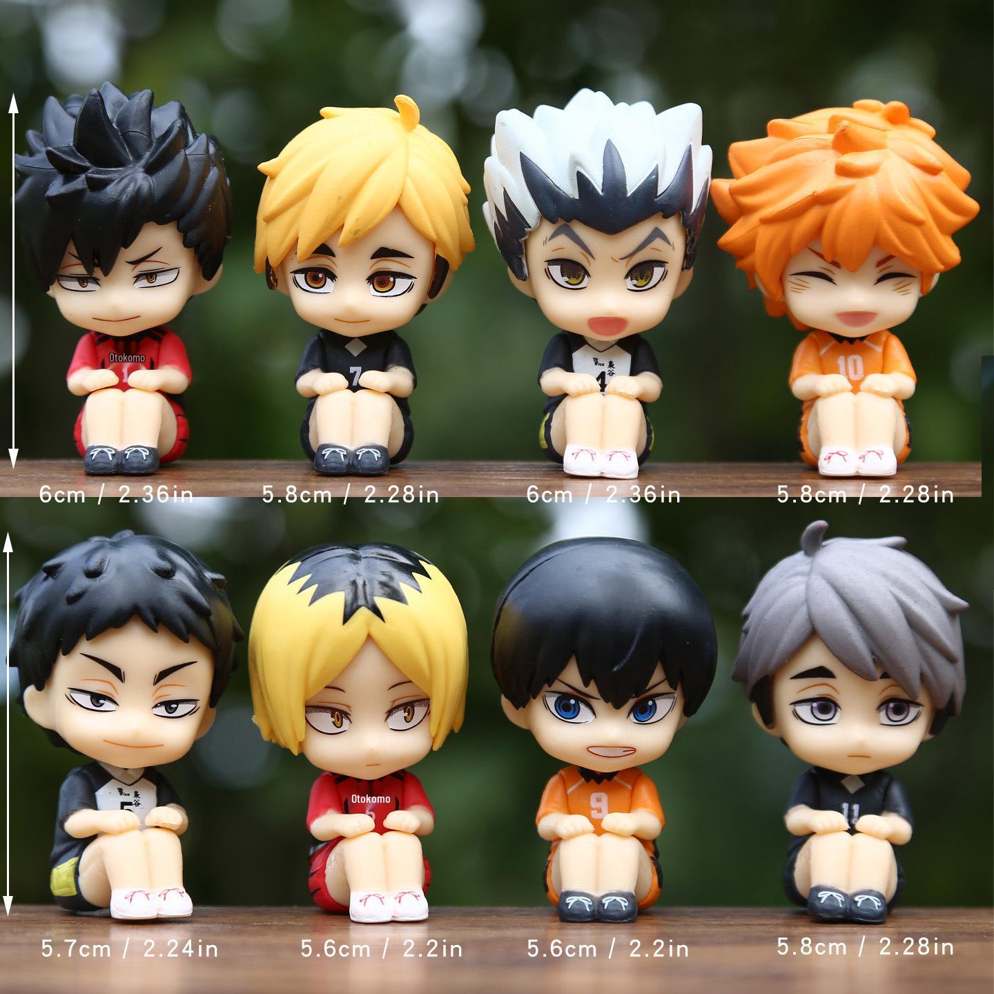Haikyuu Anime Sitting Pose Figurine - Handmade Ornament Gift & Decoration Blind Box Sitting Pose