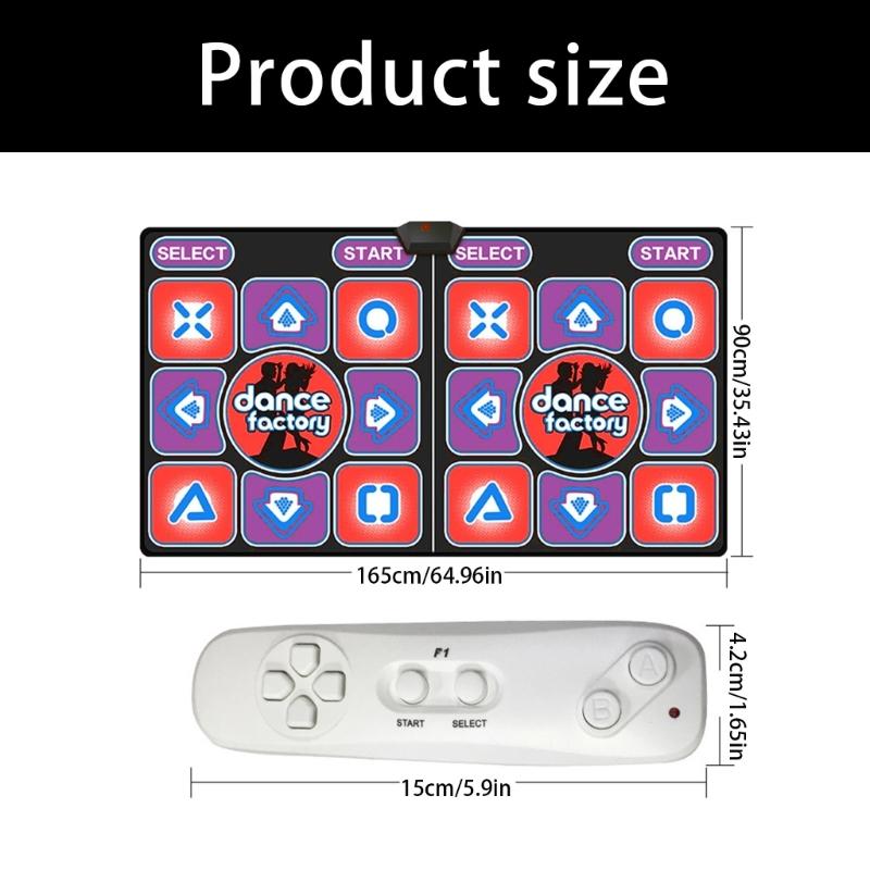 Music & Dance Mat,Two-Person Interactive Mat with TVset, computer, motion sensing game, controller and controller