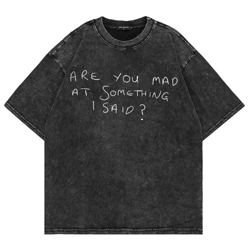100% Cotton Vintage Washed Movie Widow's Bay T Shirt Fashion Men Funny Letter You Had Your Qualms Loose Wash Tees Shirts