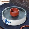 2pc/lot Yixing Purple Clay Teacup Ancient Tea Bowl Mug Tea-tasting Smelling Cup Chazhan Master Cups Zisha Teaset Collection 60ml