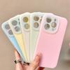 Candy Jelly Color Liquid Silicone Phone Case For iPhone 15 14 Plus 13 12 11 Pro Max Shockproof Bumper Matte Soft Cover