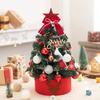 2PCS 2025 Christmas Decoration Desktop Christmas Tree Set Christmas Decoration Ornament Mini Small Christmas Tree Christmas Gift