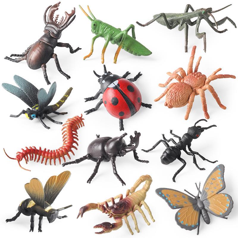 Interactive Insect Toy Set: Butterfly, Bee, Ladybug, Dragonfly, Centipede, Ant, Scorpion, Mantis, Spider