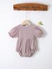 Newborn Girl's Long-Sleeve Cotton Jumpsuit for Summer