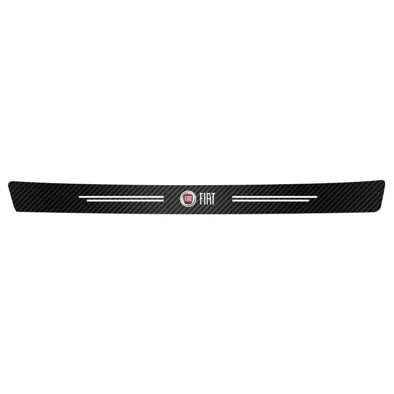 

3D Carbon Fiber Protector Strip Auto Bumper Door Sill Anti-stepping Sticker For Fiat Abarth 595 Abarth 500 abarth 124 spider