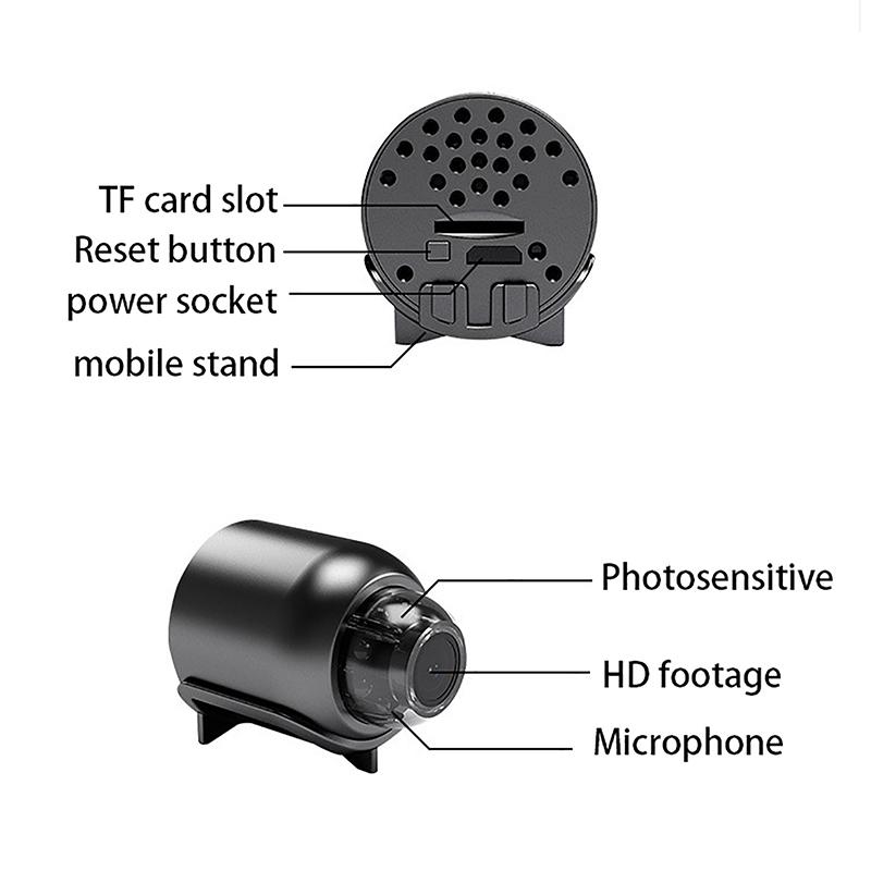 Mini-Kamera, kabellose HD-Kamera, Mikro-Camcorder, geheimer Audiorecorder, DVR-Cam, Action-Cam