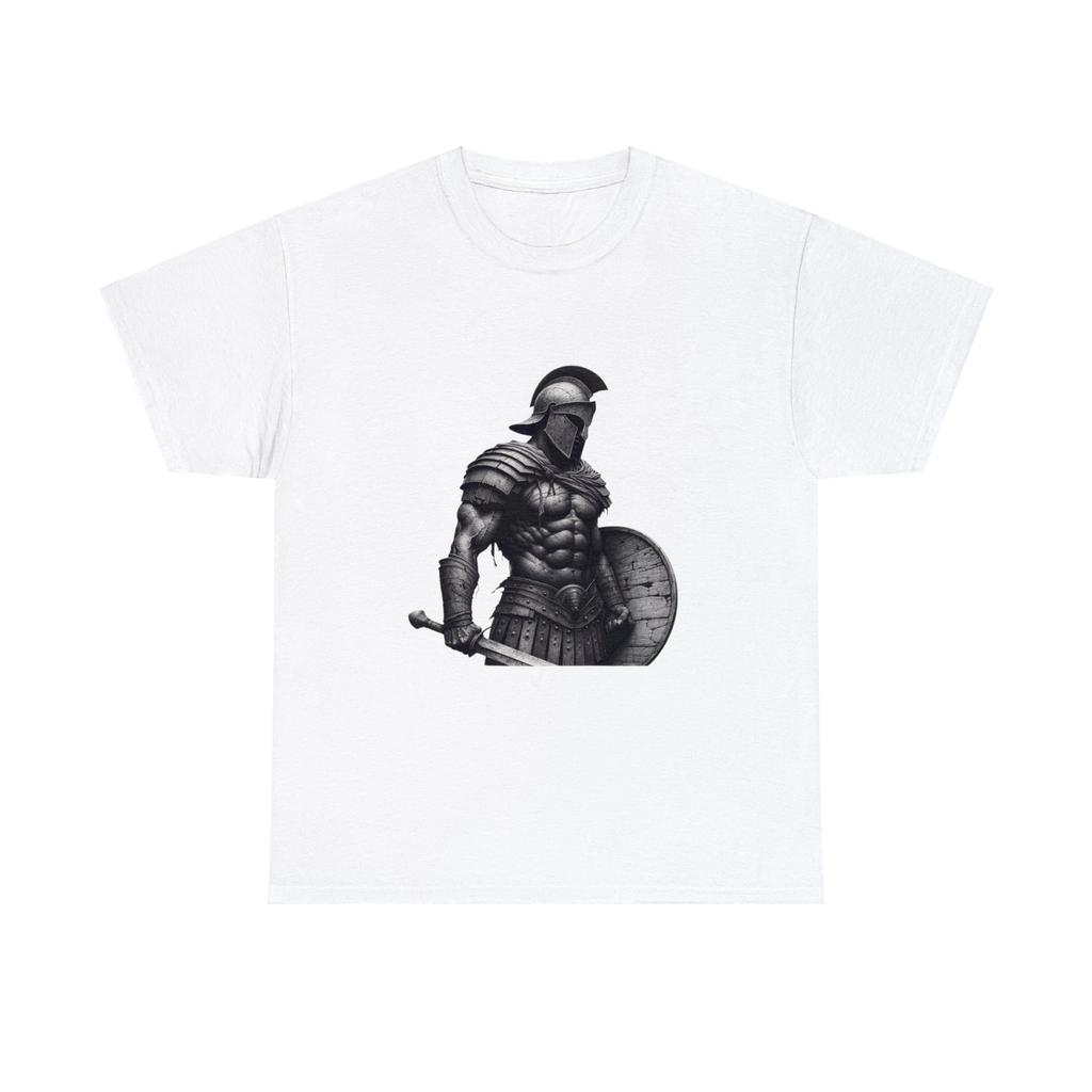Minimalist Streetwear Designer Unisex T Shirt Spartan Warrior Battle Motivation