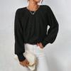 Women's Oversized Knit Sweater Cable Stitch Pullover Long Sleeve Casual Tops White Black Beige Brown Green
