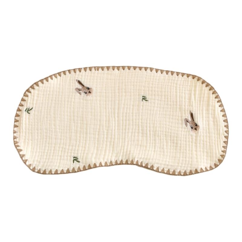 

Soft Drooling Bib Burp Cloth for Baby Gender Neutral Infant Pillow Cover Lovely Embroidered Burping Towel for Newborn
