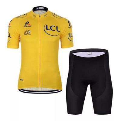 Cycling Suit Summer Green Collar Cycling Shirt Cycling Suit Jacket Shorts Quick Drying Cycling Equipment