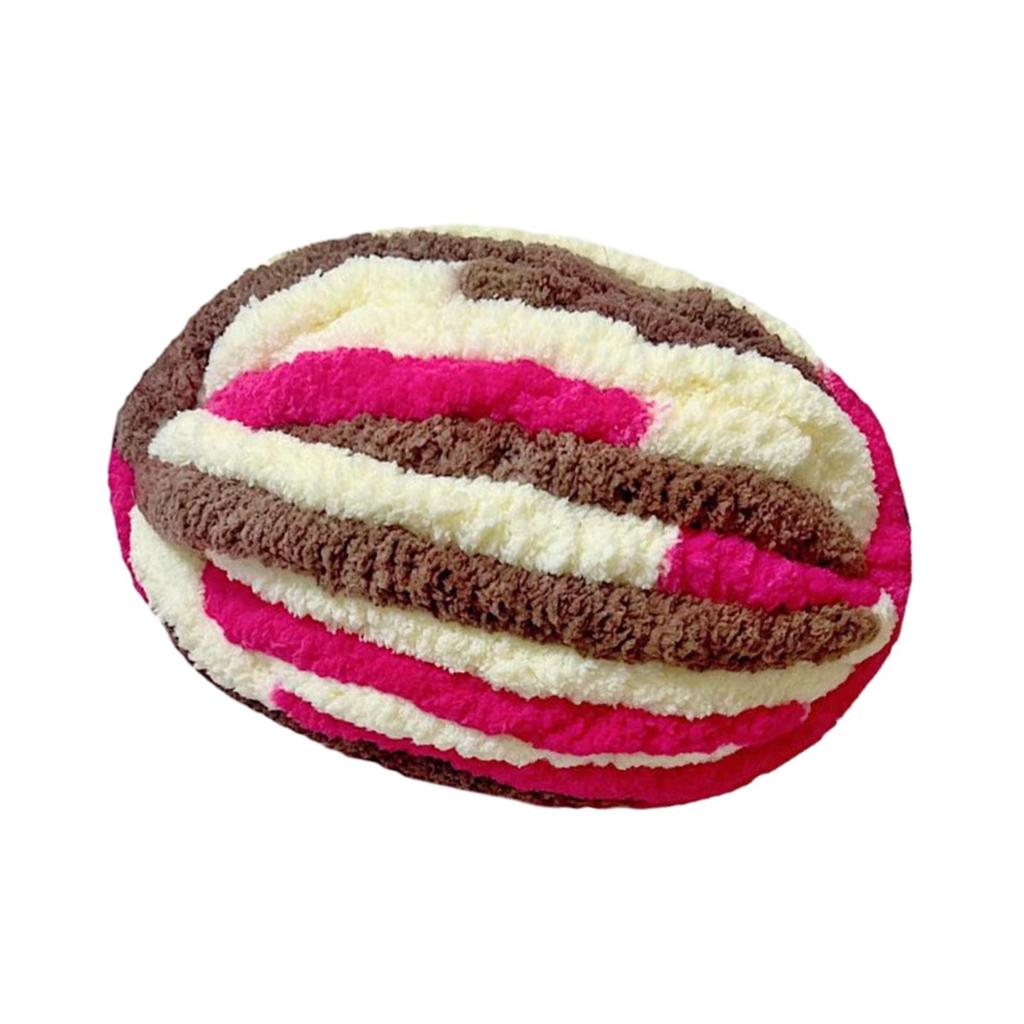 Thick Chunky Yarn Bulky Yarn Comfortable Knit Yarn Polyester Yarn for Knitted Blanket Mat Weaving Scarf DIY Craft Cushion