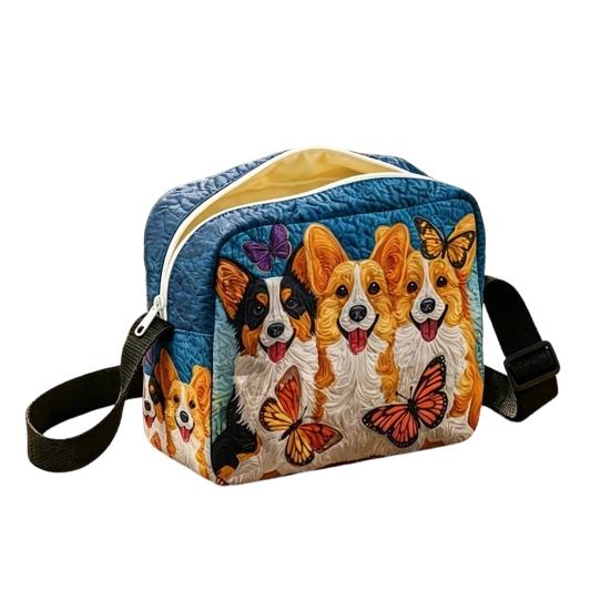 Quilted Crossbody Bag for Women, Adjustable Strap Casual Handbag, Lightweight Portable Travel Purse, Single Shoulder Bag with Zipper