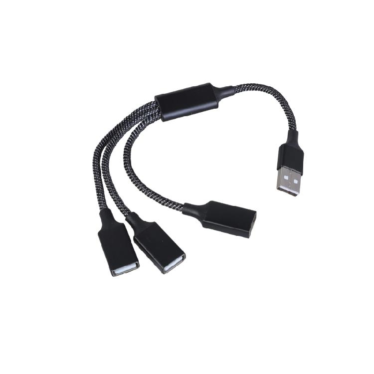 Highly Speed USB2.0 Hub MultiSocket USB Splitter Cable for Seamlessly Connection of Multiple Peripherals Devices