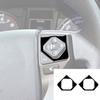 For Toyota Tacoma 2016-2023 Bright Black Steering Wheel Button Cover Trim 2pcs