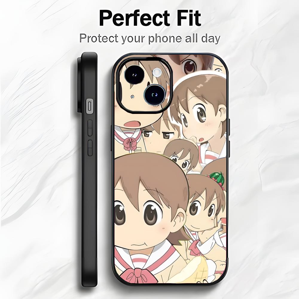 Cute Funny Slice Anime N-Nichijou Phone Case Phone Case Soft Packaging Lightweight For iPhone17 16 15 14 13ProMax