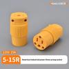 1Pcs Detachable Assembly In-Line Power Cord Plug 125V American 15A Nema 1-15P 5-15P Us Industry Waterproof Wiring Plug Connector