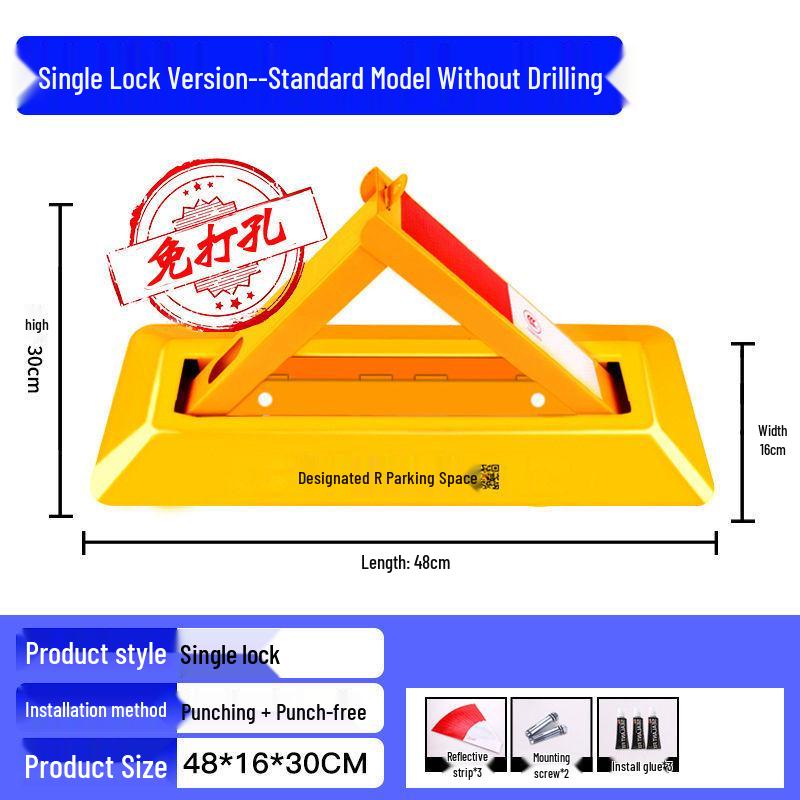 Blocator de sol triunghiular rezistent pentru locuri de parcare în garaje
