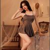 Verlockendes durchsichtiges Camisole-Nachthemd-Set