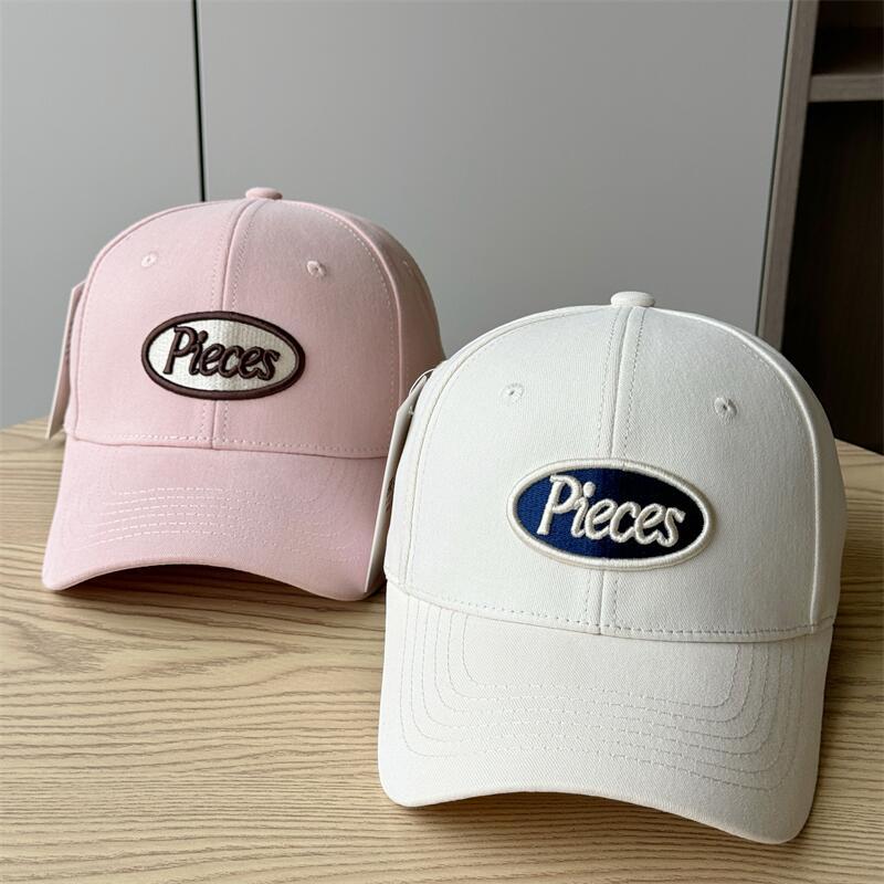 New spring and summer sun protection large brim letter-printed baseball cap for men, Korean style couple's baseball cap for women, trendy