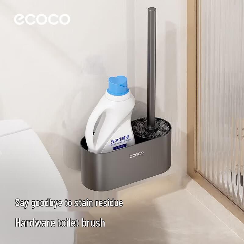 Ecoco Wall-Mounted Toilet Brush with Holder