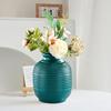 Plastic Flower Vase Indoor Outdoor Modern Real Dried Flower Holder Floral Arrangement