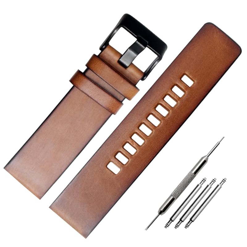 

[ZHUOLEI] diesel diesel watch belt for replacement band 22mm 24mm 26mm 28mm [3 spring bars + spring bar removal + special box included]