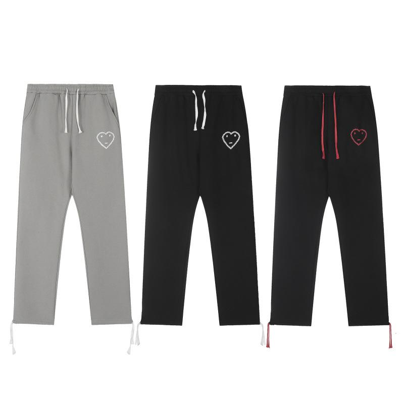 Mikina s kapucí a tepláky s potiskem Love, fleecové, hip hopová streetová móda, bavlněný fleece, ležérní outfit