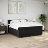 Cadre de lit avec matelas - Maison Exclusive - 200 x 200 cm - Noir - Ressorts ensachés