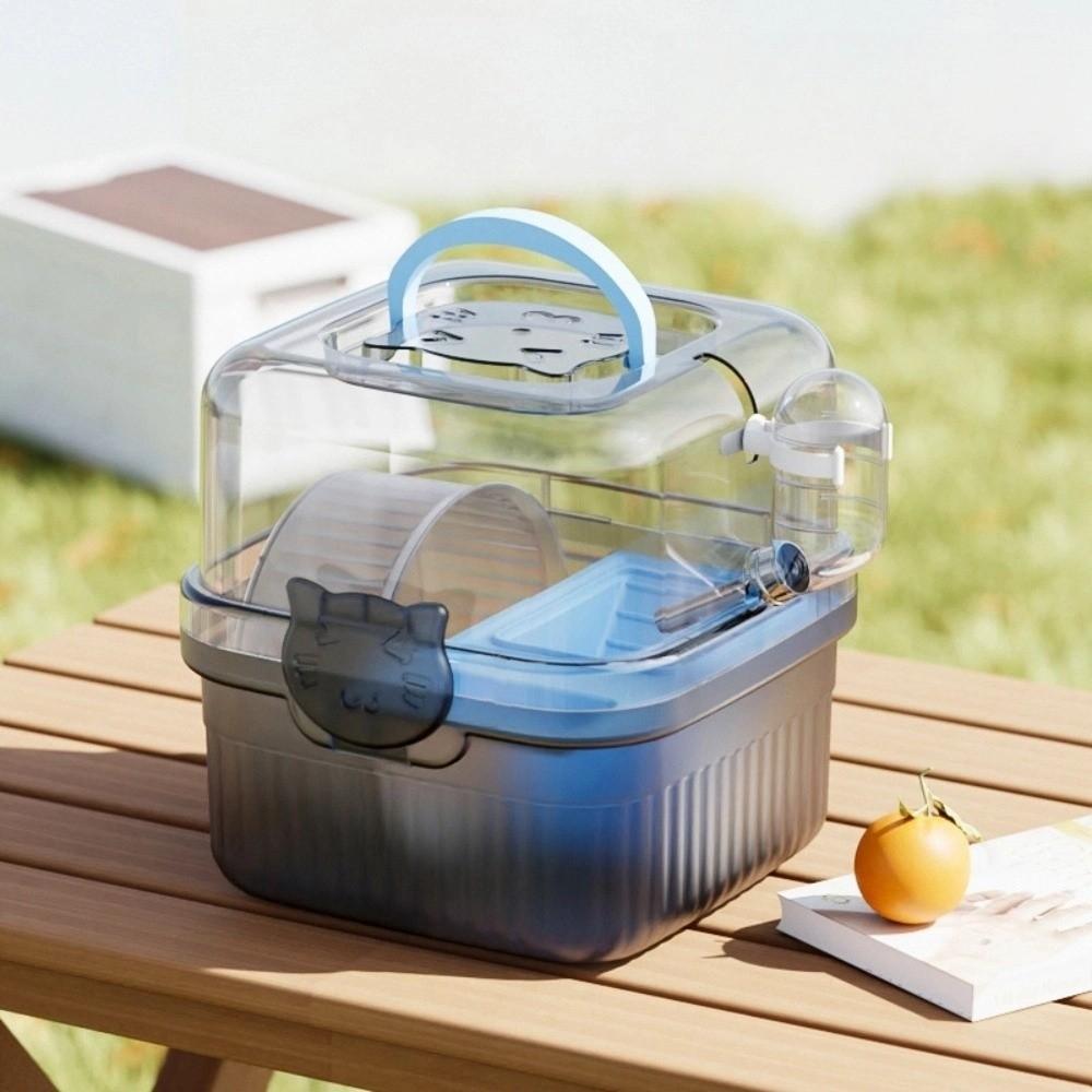 With Handle Hamster Travel Cage Breathable Hamster Habitat New Pet Carrying Box Travel Use