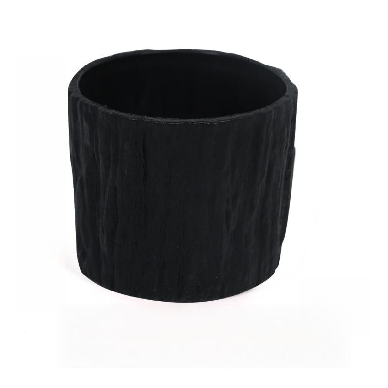 

Green Plant Small Flower POTS, Mini Flower POTS Imitating Tree Bark, Exquisite Household Flower POTS